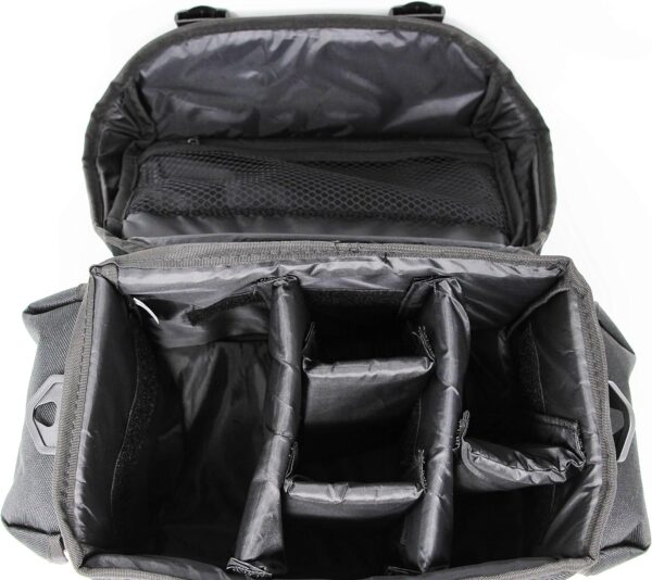 Commander Large Universal DSLR Camera Case Gadget Bag - 11 x 7 x 7 Inches, Black/Red