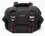 Commander Large Universal DSLR Camera Case Gadget Bag - 11 x 7 x 7 Inches, Black/Red