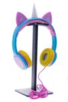 Kids SafeSounds Volume Limited LED Light Up Unicorn Over Ear Headphones for Children