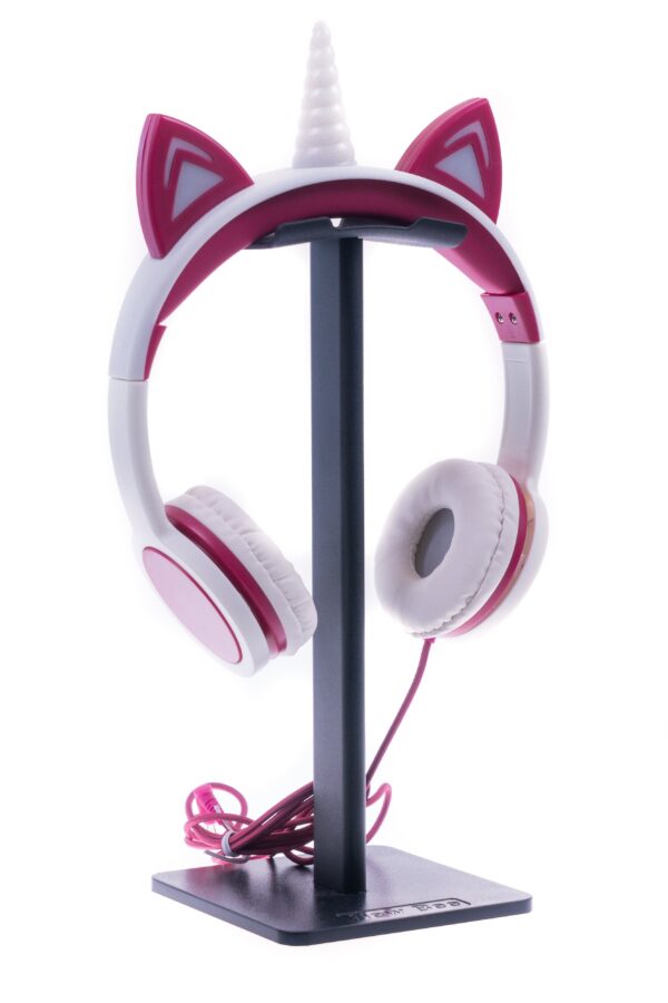 Kids SafeSounds Volume Limited LED Light Up Unicorn Over Ear Headphones for Children